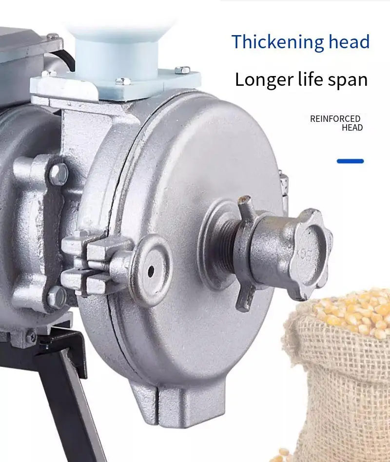 220V Electric Grinding Machine Powder Grain Spice Corn Crusher Household Commercial Wet and Dry Food Grinder Mill Flour