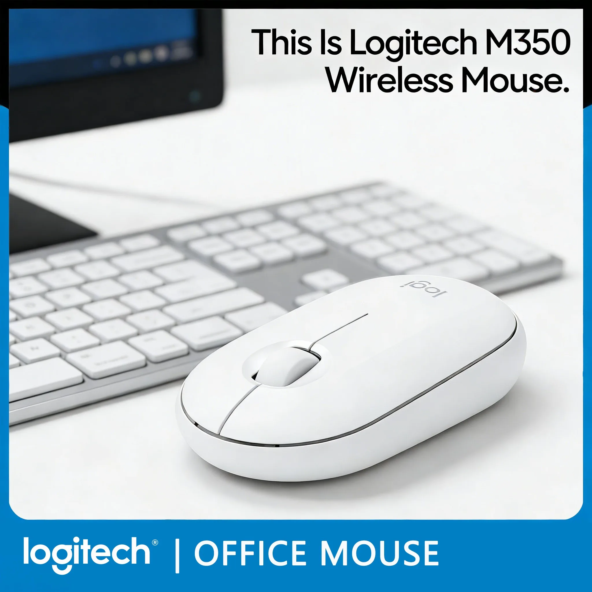 

Мышь Logitech POP/Pebble M350 Bluetooth 2.4G, двухрежимная, с переключением между несколькими устройствами, высокое качество