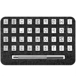 IMZAY 32/36Pcs 3mm/6mm Stainless Steel Alphabet Number Stamp Punch Tools Set Leathercraft Hole Punching Tools Kit