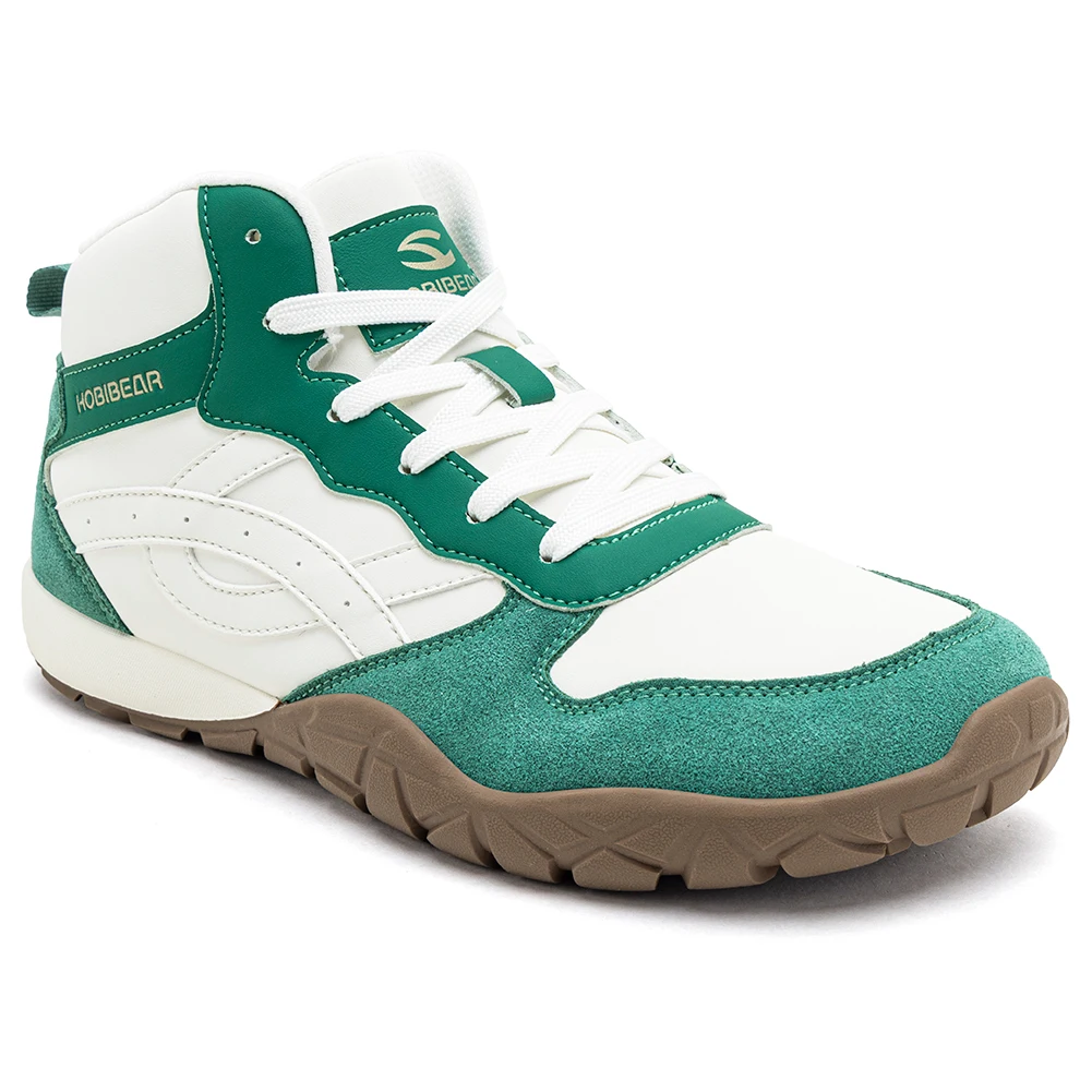 HOBIBEAR Mid-Top Wanderstiefel mit breiter Passform, Unisex Outdoor-Wanderschuhe, Kunstleder, rutschfeste Trailrunning-Knöchelschuhe – Detail 1