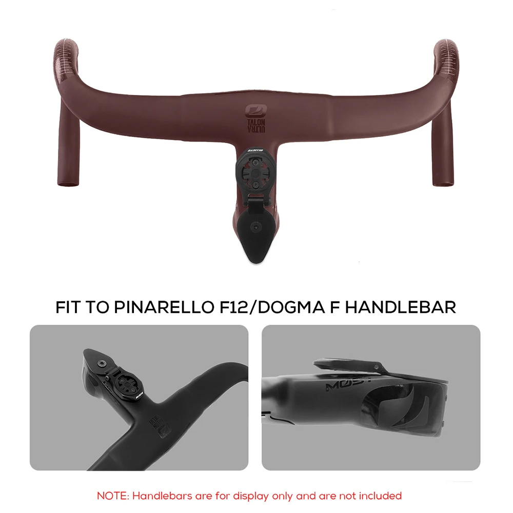 Voor Pinarello Dogma F12/ Dogma F/ Dogma F10 Geïntegreerde stuurcomputerhouder Compatibel met GPS/Garmin/Bryton/Wahoo Aluminium
