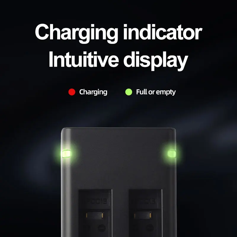 For GoPro MAX Action Camera Fast Charging USB Dual Battery Charger with LED Status Indicator Accessory