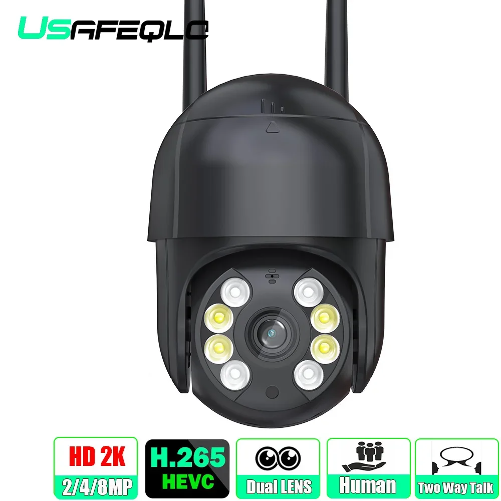 

4G SIM Card IP Camera 8MP 4MP HD Camera Outdoor CCTV Surveillance PTZ Speed Dome Camera AI Human Tracking iCSee Alexa