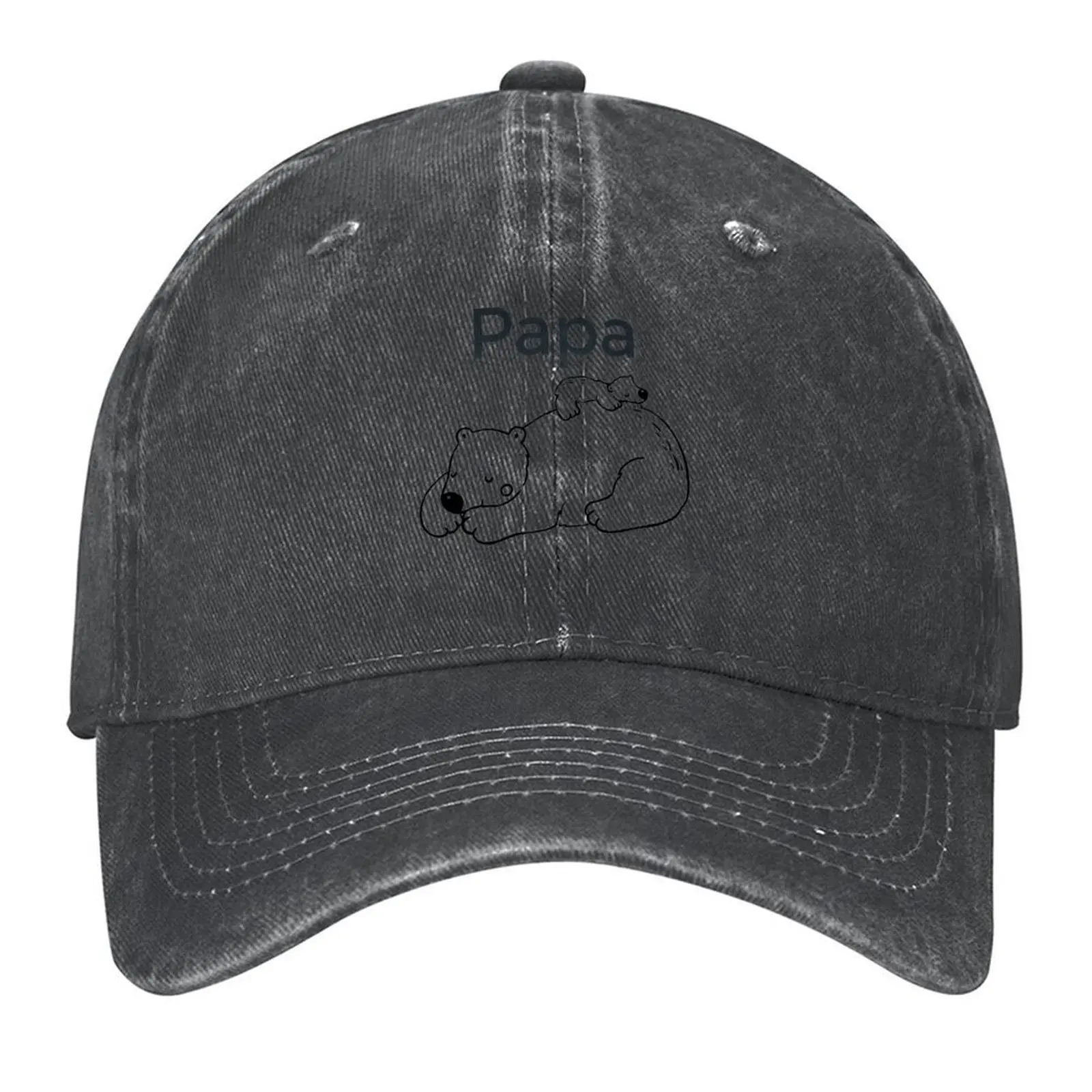 

Papa Bear Baseball Cap Hat Man Luxury custom Hat Hat Luxury Brand men's big size Golf Men Women's