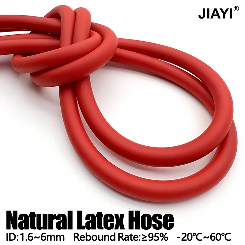 

Red Natural Latex Rubber Tube 1.6mm-6mm High Elastic Anti-Aging Cold Wear Resistant Outdoor Sports Slingshot Replacement Pipe