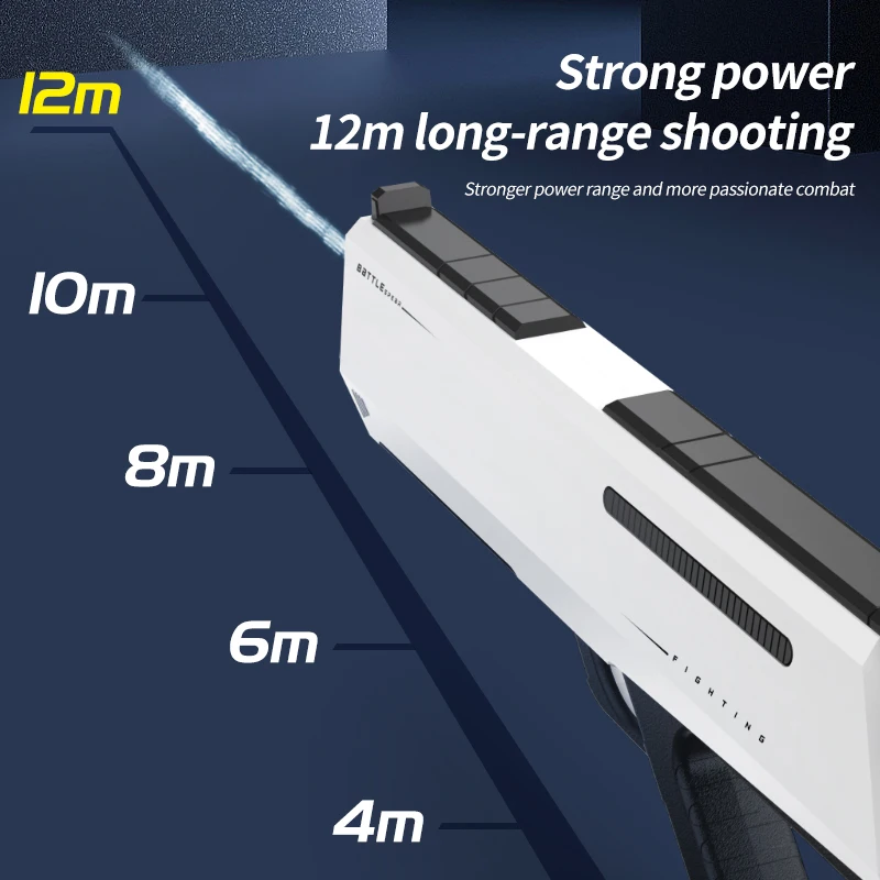 W pełni automatyczny elektryczny pistolet na wodę Watergun Letnie zabawki na zewnątrz dla dzieci Pistolety natryskowe Ciągłe strzelanie Pistolet na