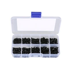 500Pcs/Set M2 M2.5 M3 KM Screw Flat Head Phillips Screws Laptop Notebook Screws Set Kit For Computer Small Screw