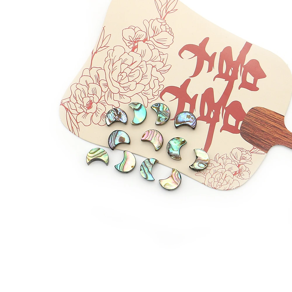 

Exquisite Moon-shaped Abalone Shell Loose Beads with Holes Jewelry Accessories for Handmade Woman Man Jewelry Bracelet Gifts