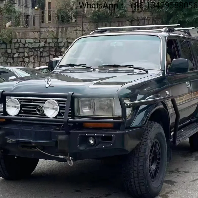 High Quality Steel Bull Bar Front Bumper Auto Accessories For Land Cruiser LC80 J80