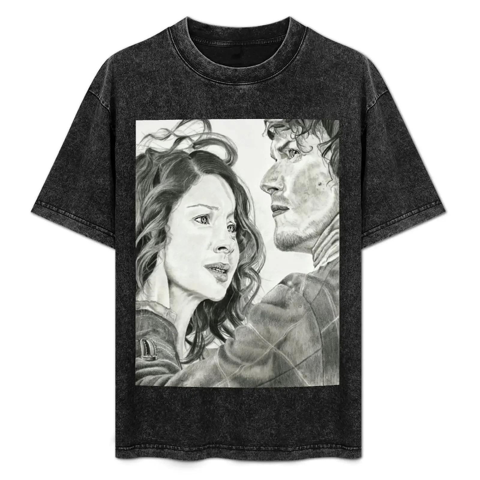 

Jamie & Claire Fraser - Outlander - Dragonfly In Amber T-Shirt cotton man t-shirts Man t-shirt Men's t-shirt