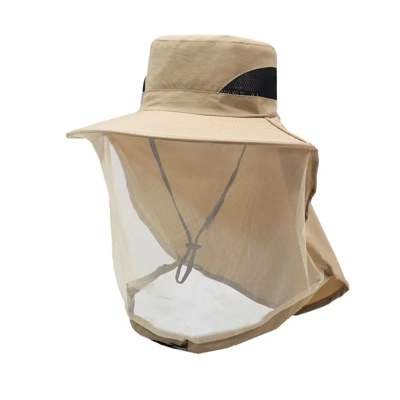 Outdoor Sun Protection Hat, UV Resistant, Men's and Women's Mesh Face Mask, Breathable, Bee Proof, Insect Proof, Beekeeping Hat