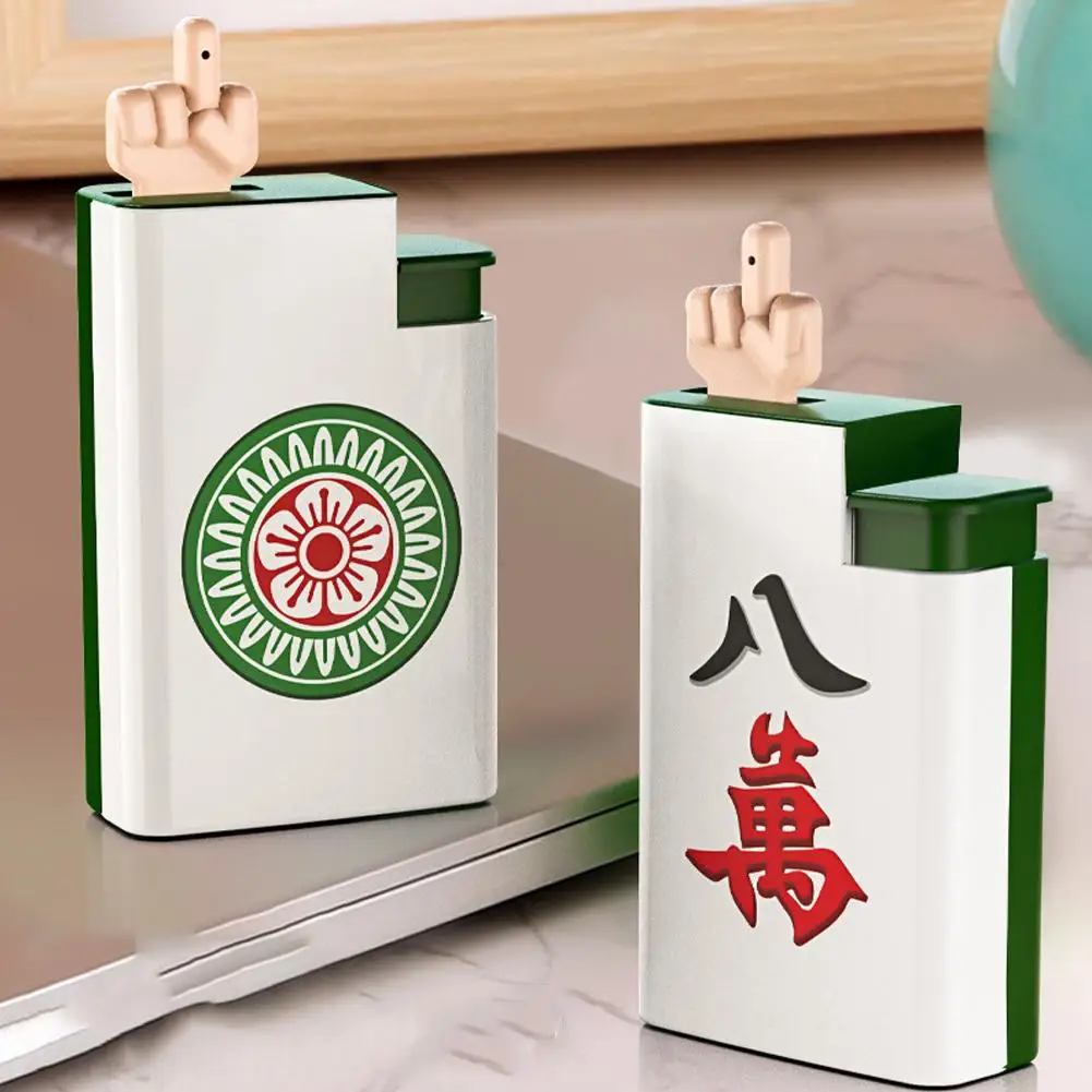 Mahjong Sprinkler Water Spray Lighter New Prank Mini Cartoon Pranker Squirt Water Prop Portable Waterjet Lighter