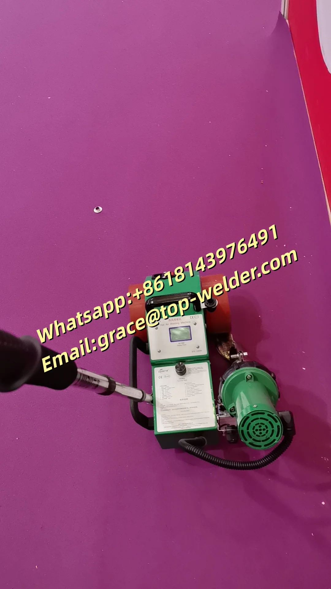 

[High Quality] Banner Welder Seaming PE PVC Tarpaulin And Painting Banners Hot Air Welding Machine