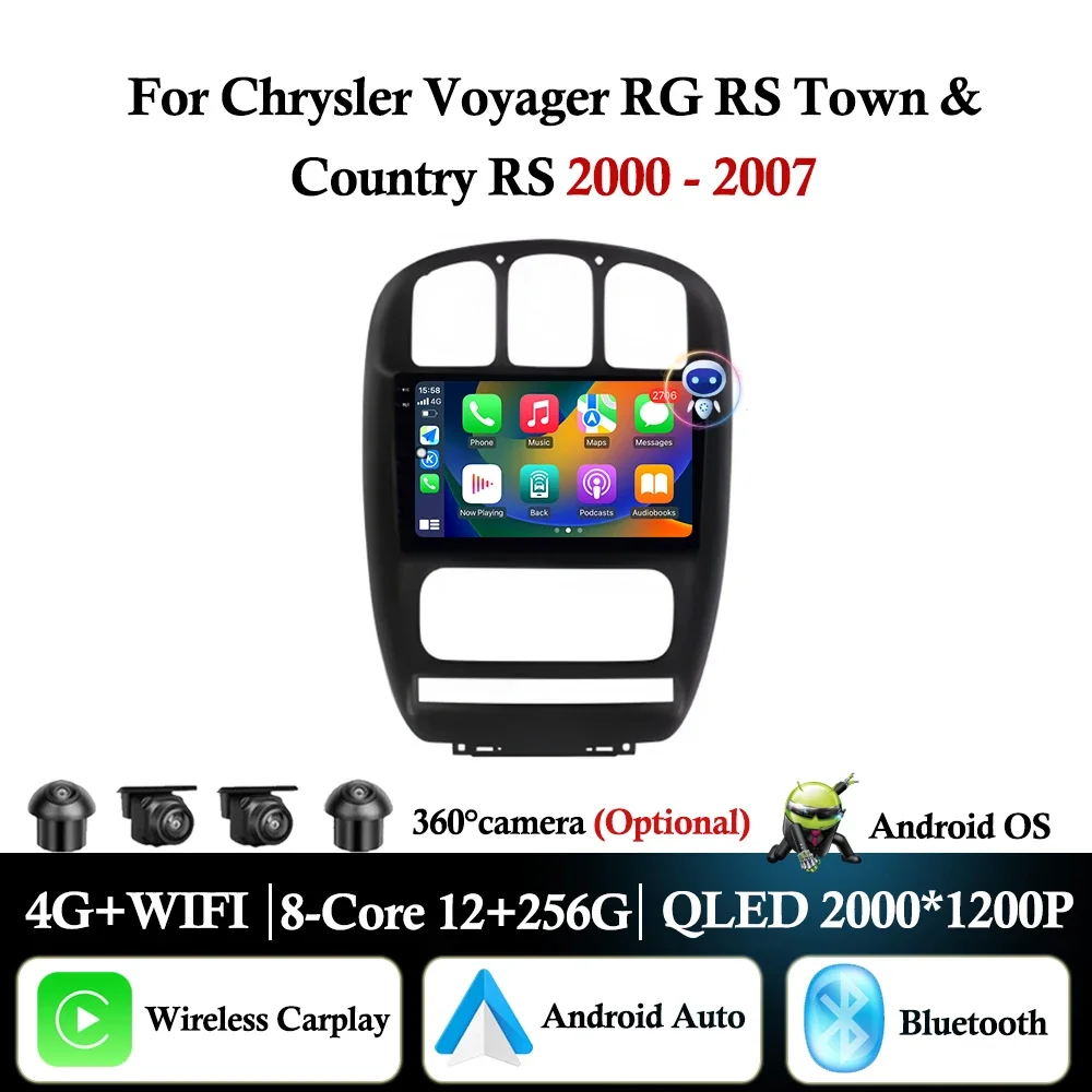 

for Chrysler Voyager RG RS Town & Country RS 2000 - 2007 Android Auto Carplay Car Radio Multimedia Player GPS Navi DSP Stereo