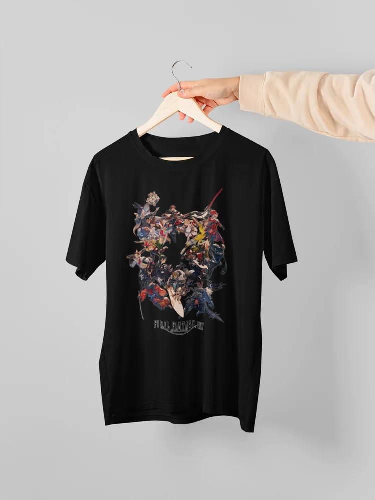 Final Fantasy XIV Online All Jobs Key Art Premium Unisex T-shirt | MMOJRPG