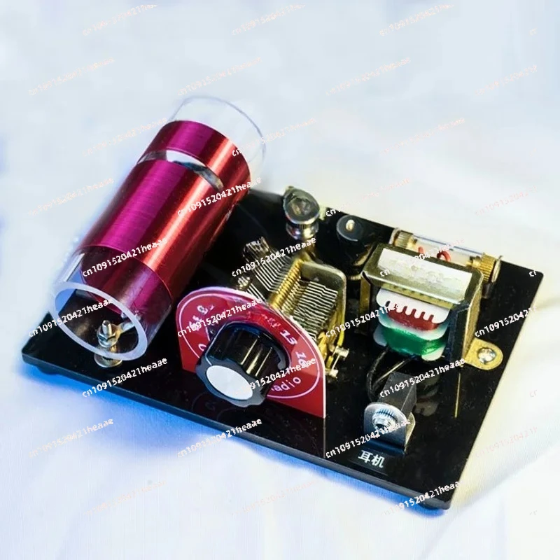 Suitable for Ore radio, dual loop, air variable capacitor, diode detector, with impedance converter, - view 3