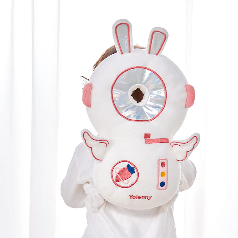 1 Stück Baby-Kopfschutz-Kissen - Schutzrucksack, Anti-Fall-Kopfkissen, Verstellbares Baby-Kopfschutzpolster, Komfortabel, Niedliches Cartoon-Design, Geeignet für Babys beim Laufen und Krabbeln