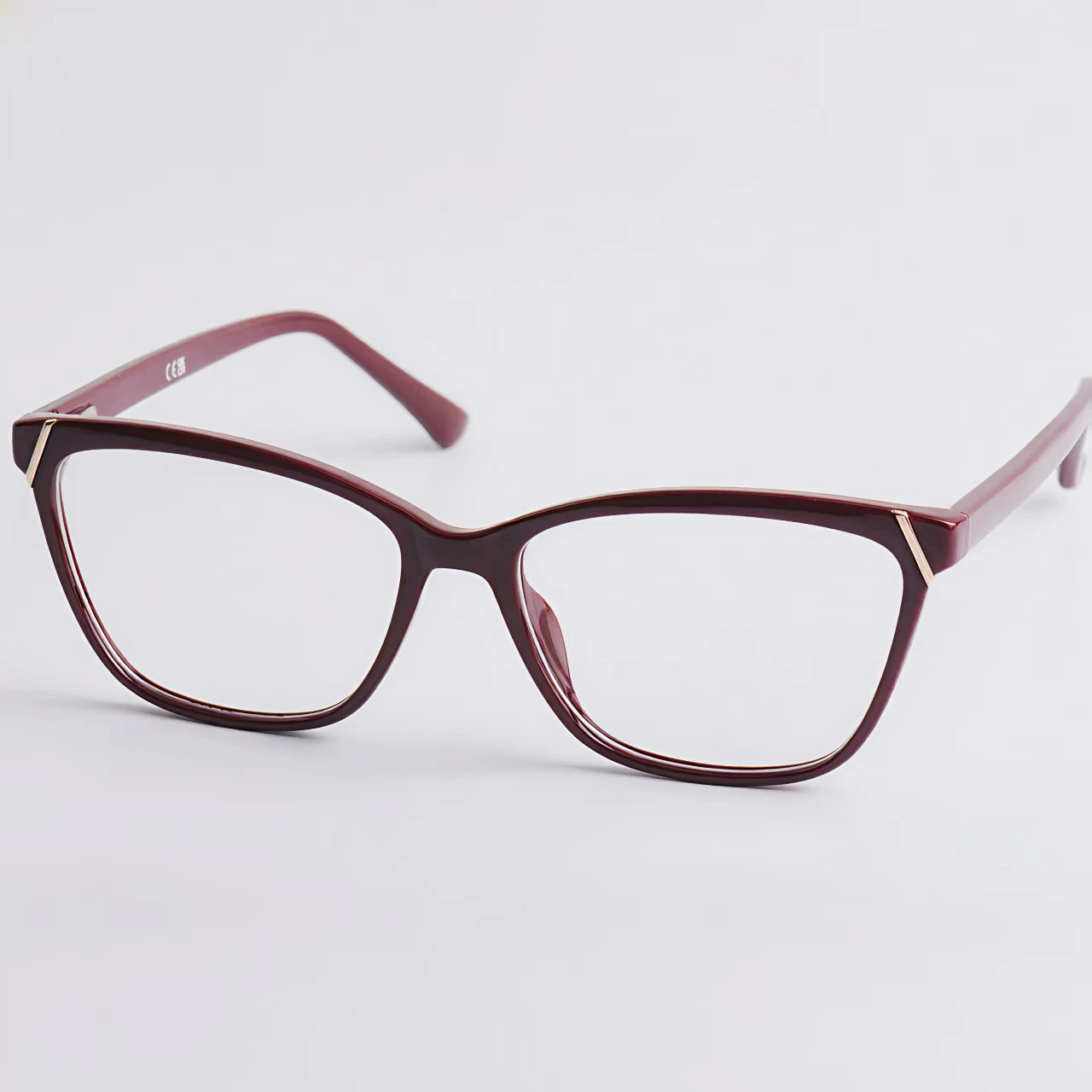 Fytoo Women's Reading Glasses, Rectangular Frame, Lightweight Tr Material, Stylish Burgundy Color, Comfortable for Daily Use