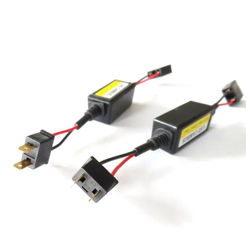 

LED Headlight Error Canceller Anti Flicker Harness Adapter Load Resistor Kit for H7 H4 H11 9006 Car Lighting