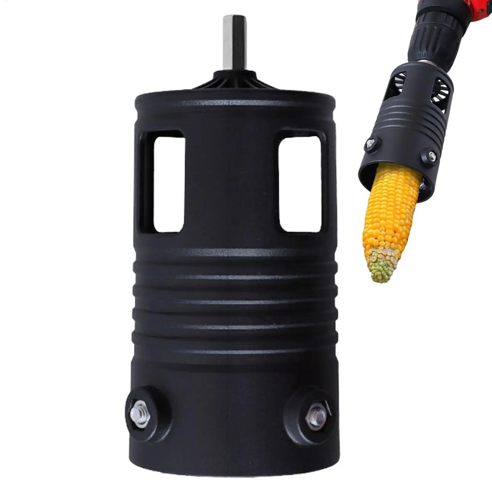 Corn Peel Thresher Portable Corn Stripper Tool Hands Corn Sheller Labor Saving Thresher COB Remover Use with Electric Drill