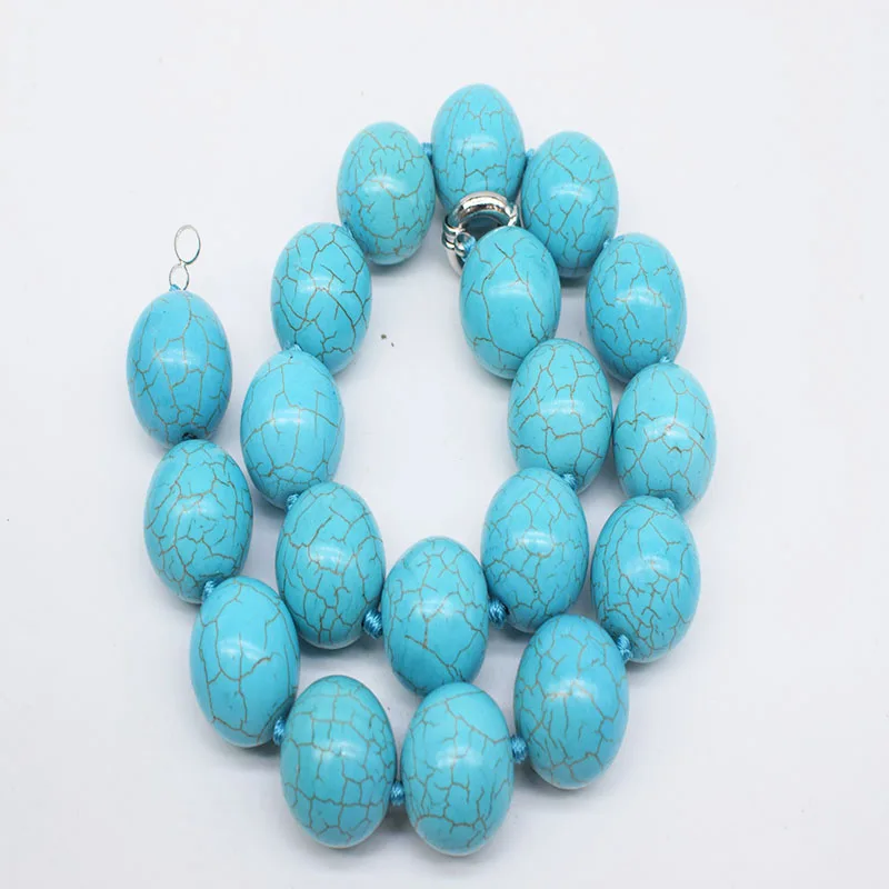 

Howlite Turquoise green round 14mm 16mm 18mm 20mm 22mm necklace wholesale beads nature FPPJ