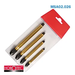 Horotec MSA02.026 Pin Vice Set 4 Piece Square Head  ø 0-1.8 0-2.8 0-3.5 0-5.00