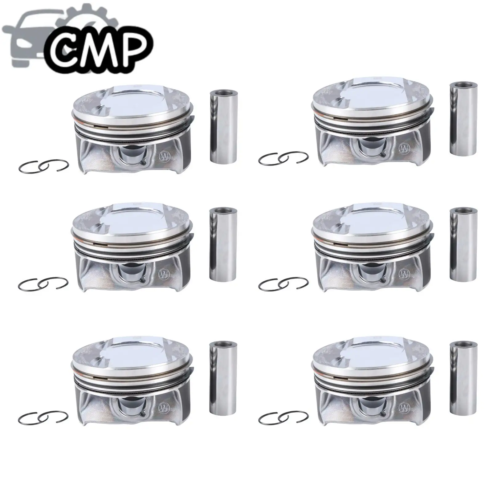 6 stücke Motor Kolben Ringe Set 9A710706530 Fit Für Porsche Audi A6 S4 S5 B9 EA839 3,0 L Auto Motor Reparatur ersetzen Teile