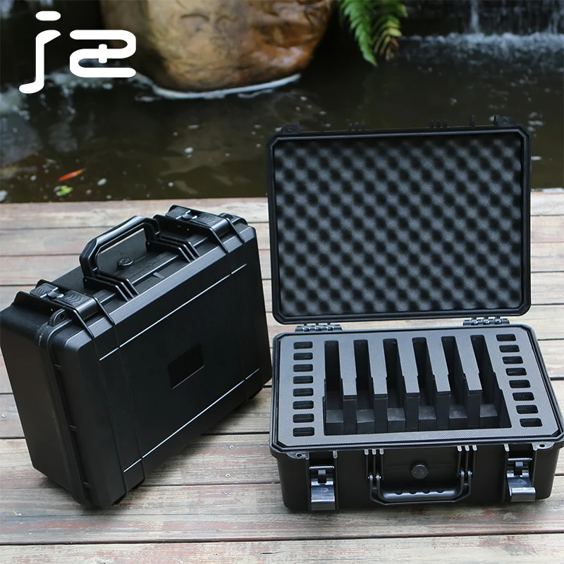 Imagem -04 - Tactical Protective Safety Toolbox Impact Resistant Equipment Box Outdoor Impermeável Seco Proteção Gun Box Plástico Abs