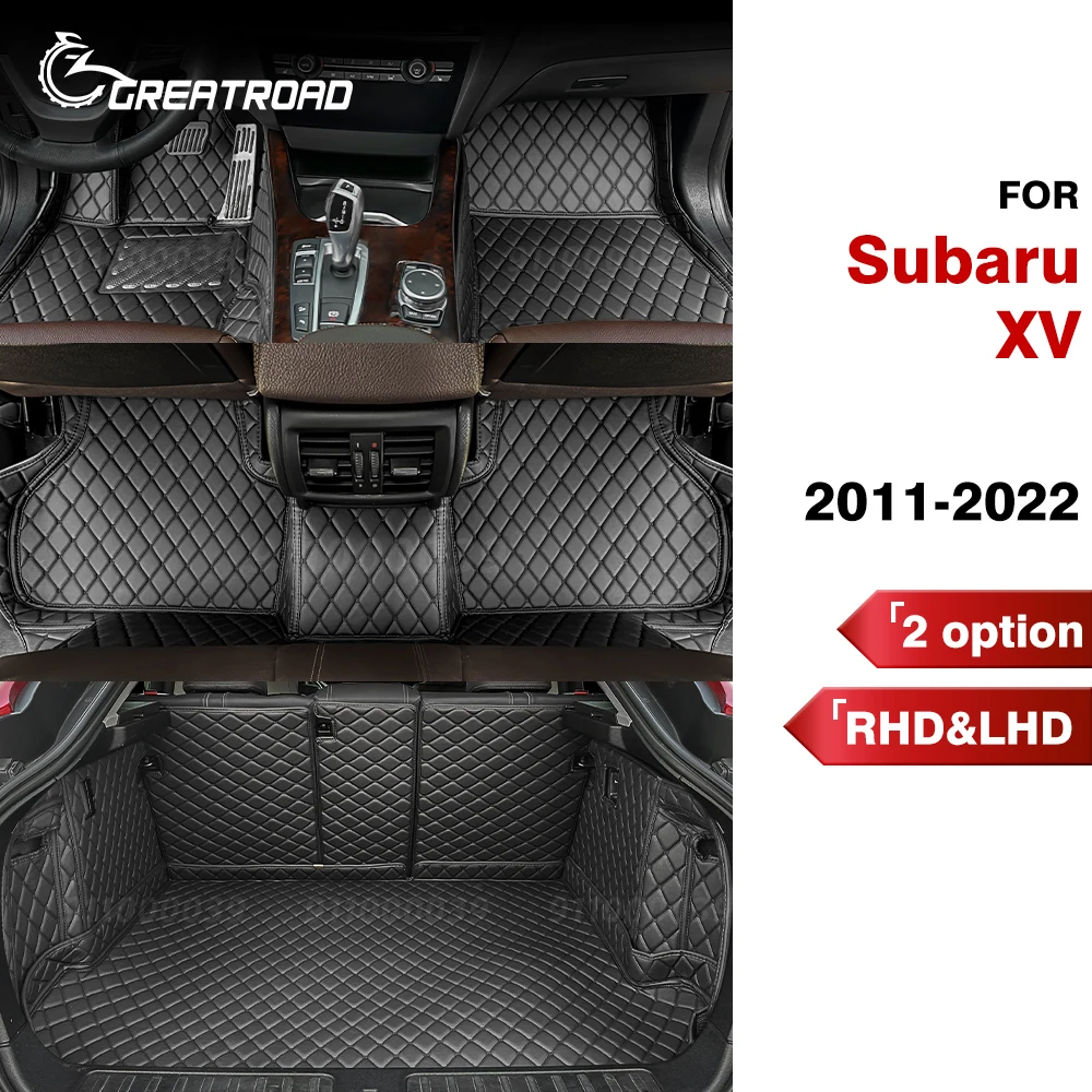 

Для SUBARU XV 2011-2022 2021 2020 2019 2018 2017, автомобильный напольный коврик на заказ, коврик в багажник, автомобильный ковер, аксессуары для интерьера