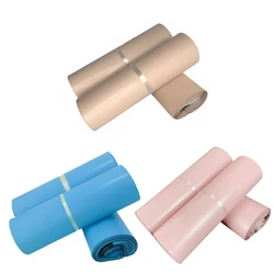 Azul ou Rosa Plástico Saco Do Correio, Leite Chá Cor, Envio Mailing Bags, Pequeno Saco De Embalagem De Presente, Negócios Expresso Poli Mailers, 10Pcs