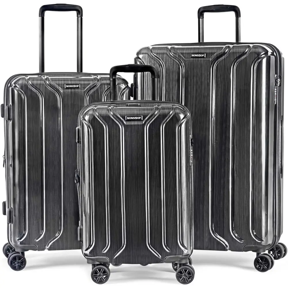 

Expandable Lightweight Spinner Suitcase Set with TSA Lock, USB Ports, Packing Cubes, Charcoal, 3-Piece (20/24/28)