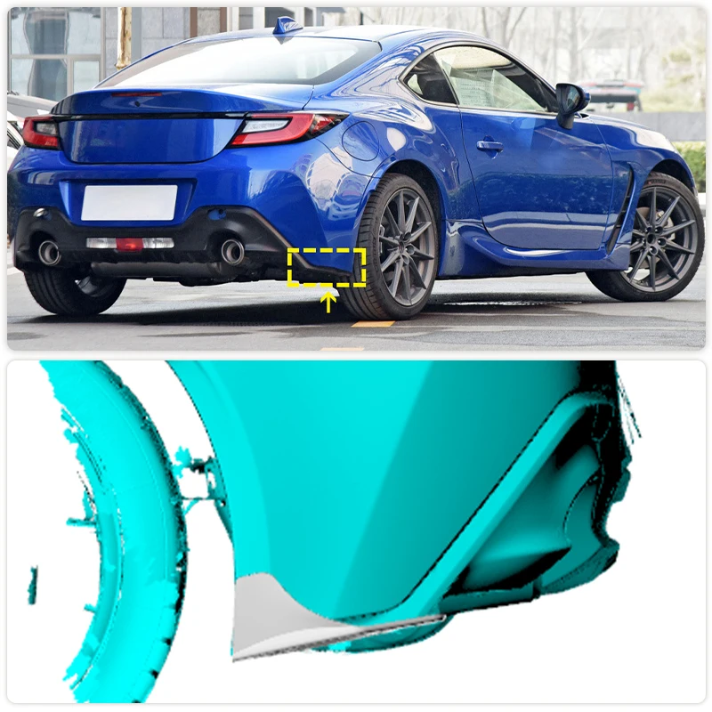 Carbon Fiber Car Rear Bumper Splitters Lip for Toyota GR86 Subaru BRZ 2 Door 2022 2023 Rear Canards Bumper Lip Body Kits