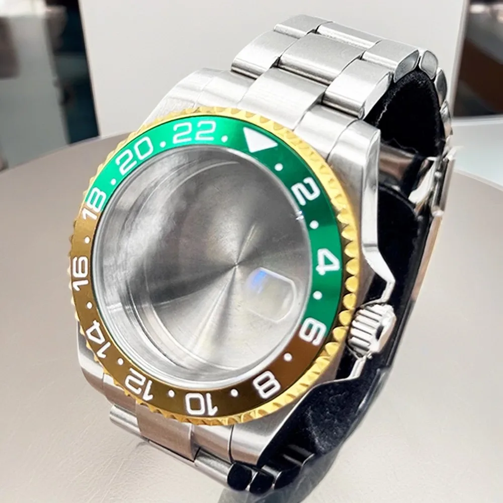 Серебряные часы NH34 NH35 NH36 NH38 NH39 NH70 Механизм Корпус 40 мм 28,5 мм Циферблат Подкорпус Безель Керамический сапфир Адаптированный