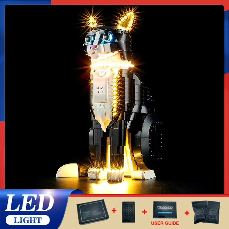 

Diy LED Light Kit For LEGO 21349 Tuxedo Cat（Only LED Light,Without Blocks Model ）