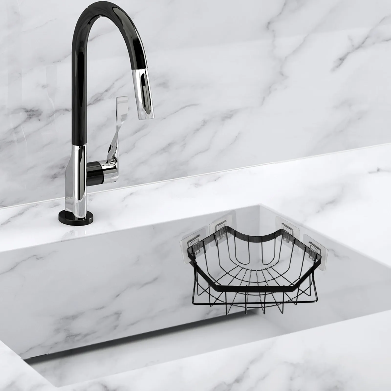 

Держатель для кухонных губок, угловая корзина для раковины, подставка для губок из нержавеющей стали, сушилка для губок, держатель для тряпок для мытья посуды, органайзер для хранения