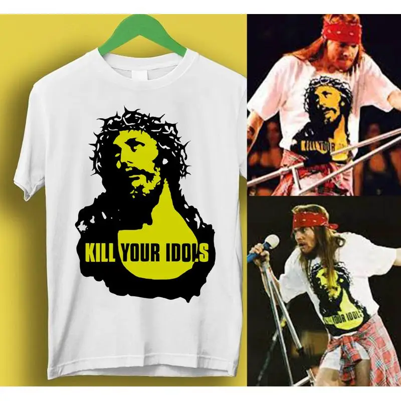 Camiseta caliente Kill Your Idols usada por Axl Rose