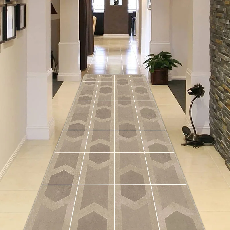 

Длинные коридорные ковры с 3D цветами, европейские и американские роскошные коверы для прихожей, нескользящий коврик для лестницы, моющийся кухонный коврик