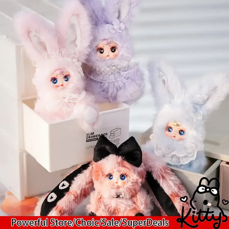 

New MM Milk Candy Mini Rabbit Series Blind Box Plush Bunny Doll Cute Exquisite Bag Accessories Mystery Box Collectible Toys Gift