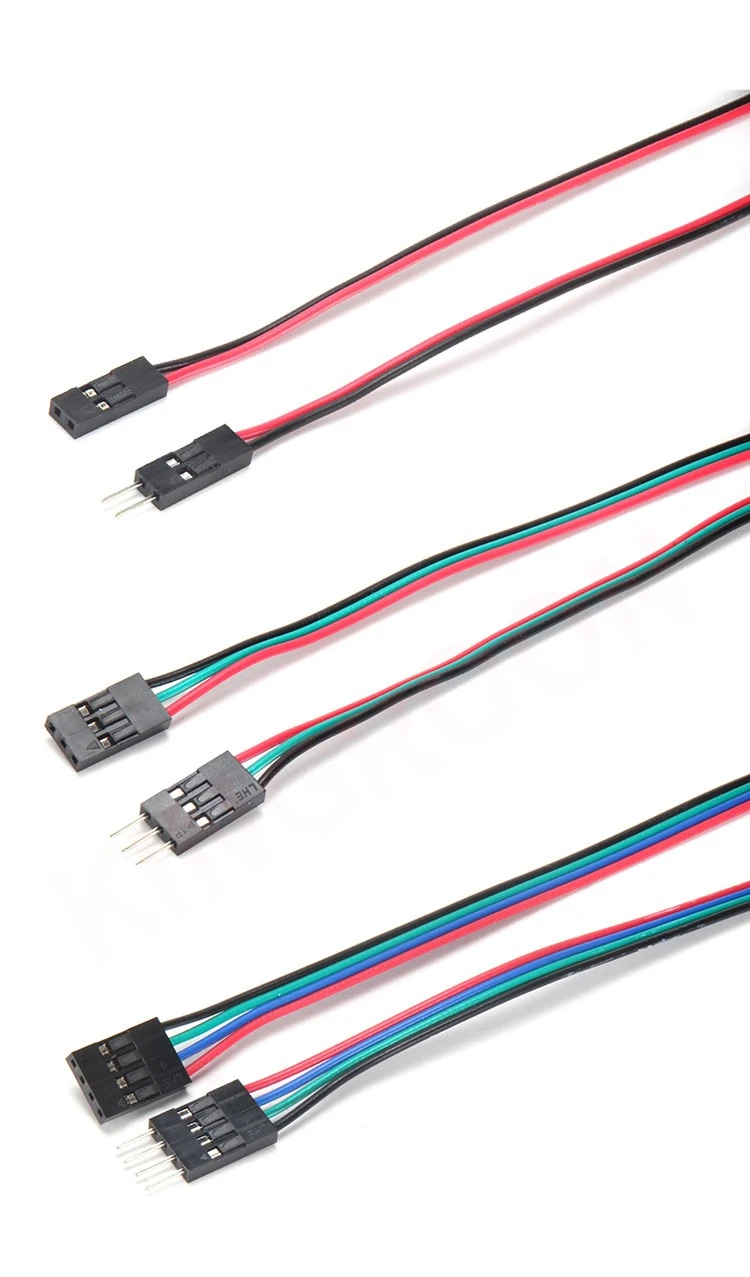 1/5 stücke 2pin 3pin 4pin Stecker auf Buchse Dupont Kabel 70 cm 3D Drucker Dupont Kabel Doppel-kopf Terminal Jumper Draht Dual Headed Linie – Detail 3