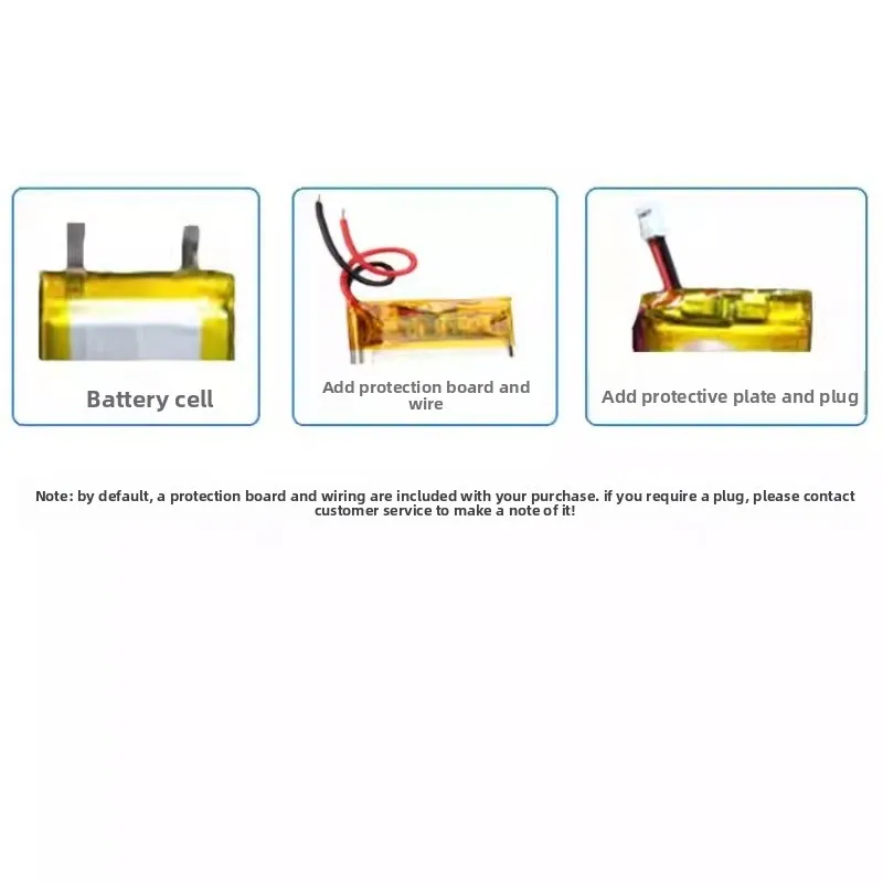 In Stock Polymer Lithium Battery 5PCS 402530 300mAh 3.7V for Dash Cam Speaker Earphone Vanity Mirror Rechargeable Battery Pack view 5