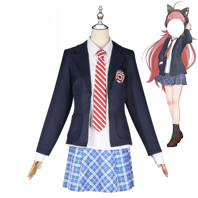 

Anime Tamade Chiyu Cosplay Costume School Jk Uniform Coat Shirt Skirt Wig Suit for Women Halloween Carnival Party Clothes