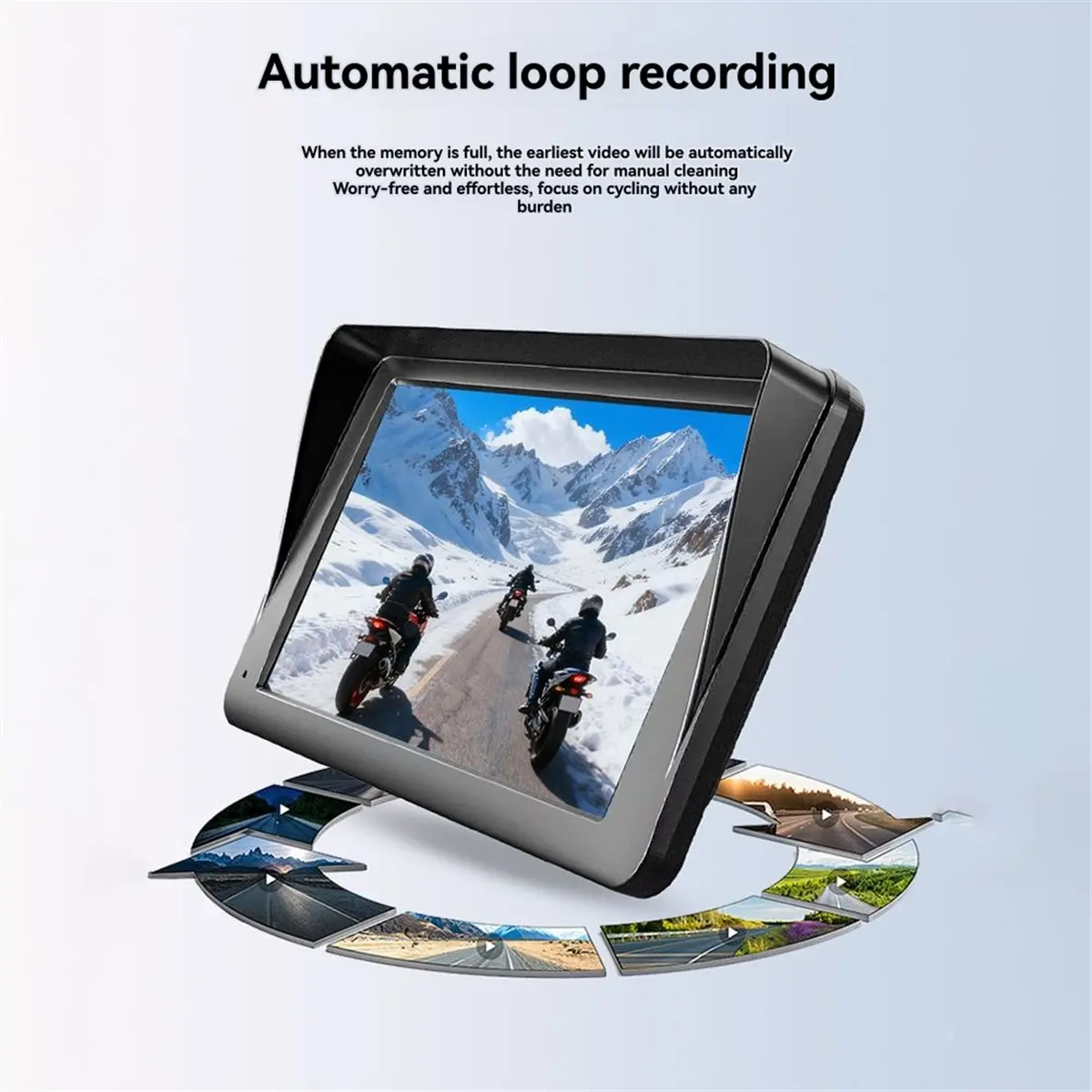 

5-дюймовый мотоциклетный навигационный GPS для беспроводного Carplay и Android Auto IP67 водонепроницаемый дисплей Bluetooth 5,0 мотомонитор