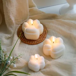 3D Panda Claw Candle Mould Scented Candle Silicone Mould Handmade Candle Material Cake Soap Resin Mould Candle Making Supplies