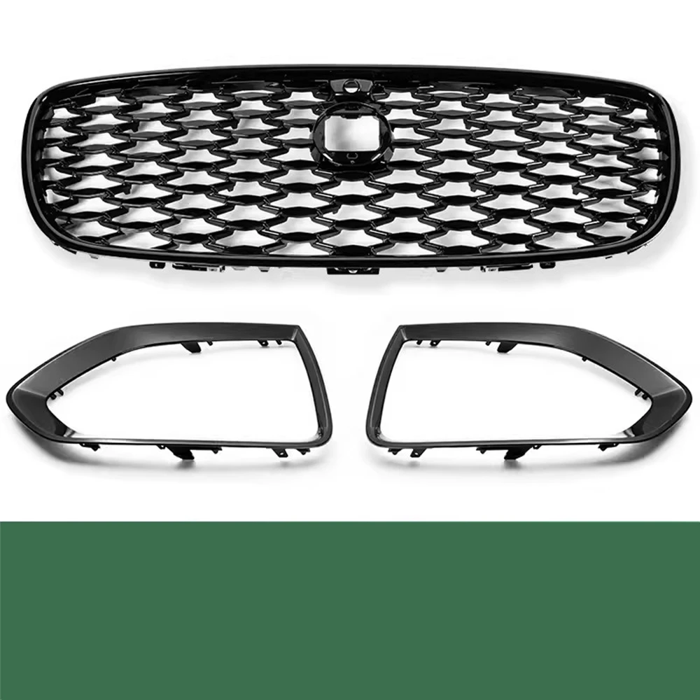 Car high quality Front Bumper Net Grille Radiator Grill Mask Assembly fog lamp cover for 2021 Jaguar XF L