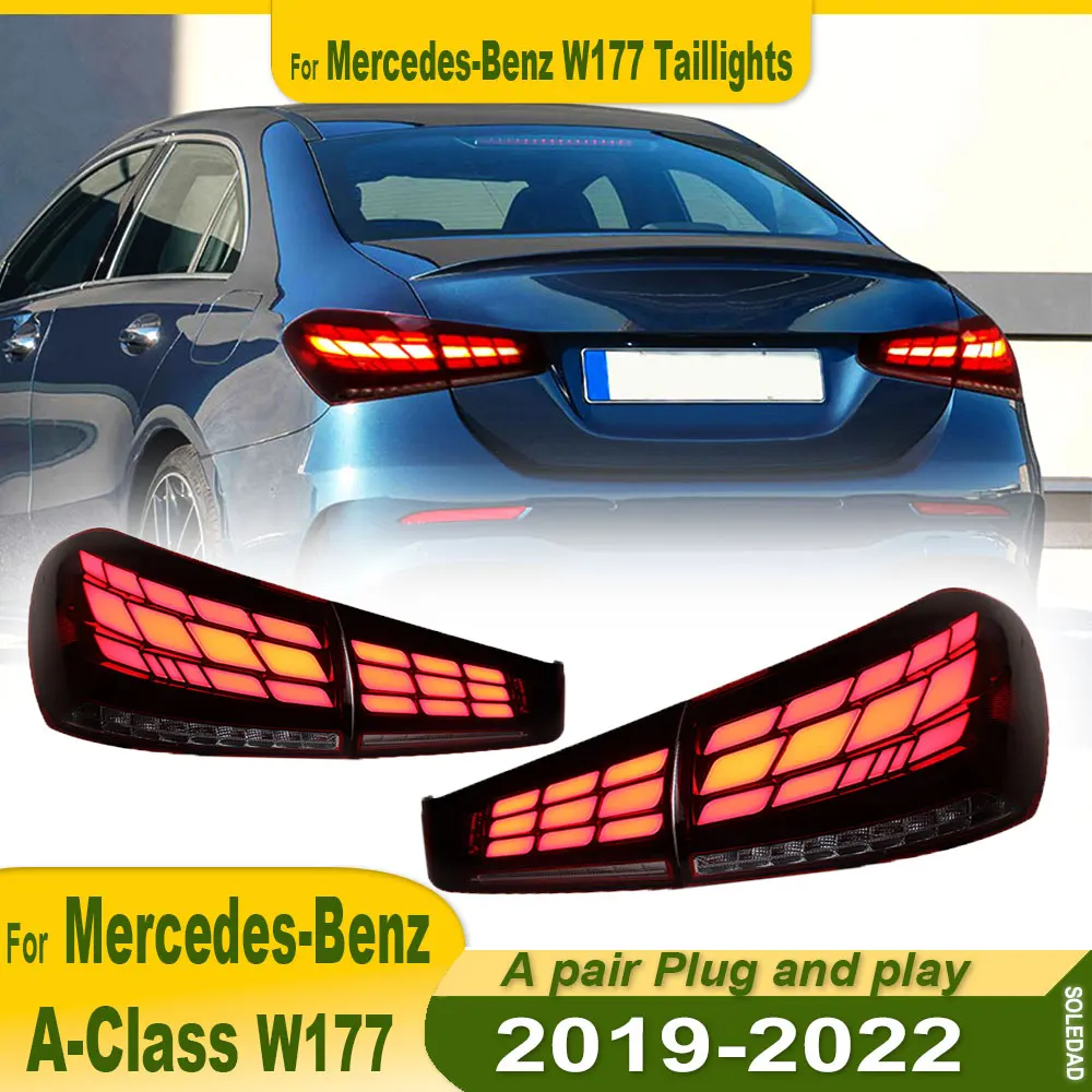 Car Tail Lights For Mercedes-Benz W177 A-Class 2019 2020 2021 2022 new full LED Dynamic Turn Signal Light Tail Lamp Assembly