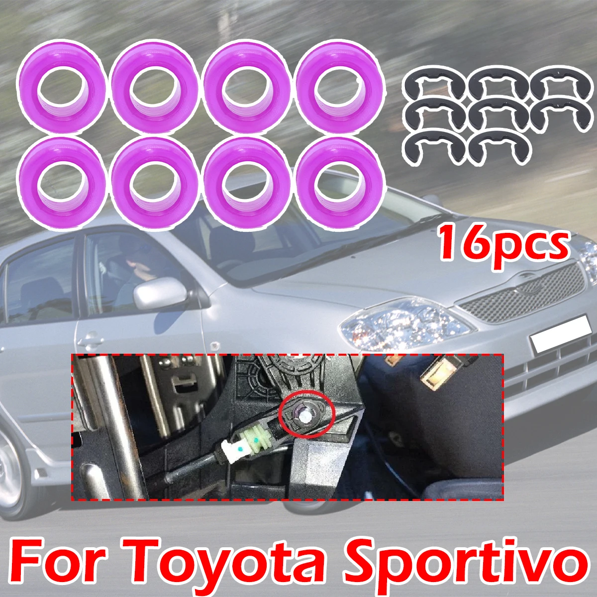 

8PCS manual Gear Shift Cable Bushing for Suzuki Ciaz 2021 Swift Toyota Sportivo Kia Cerato 2012 Linkage End Fix Repair Kit parts