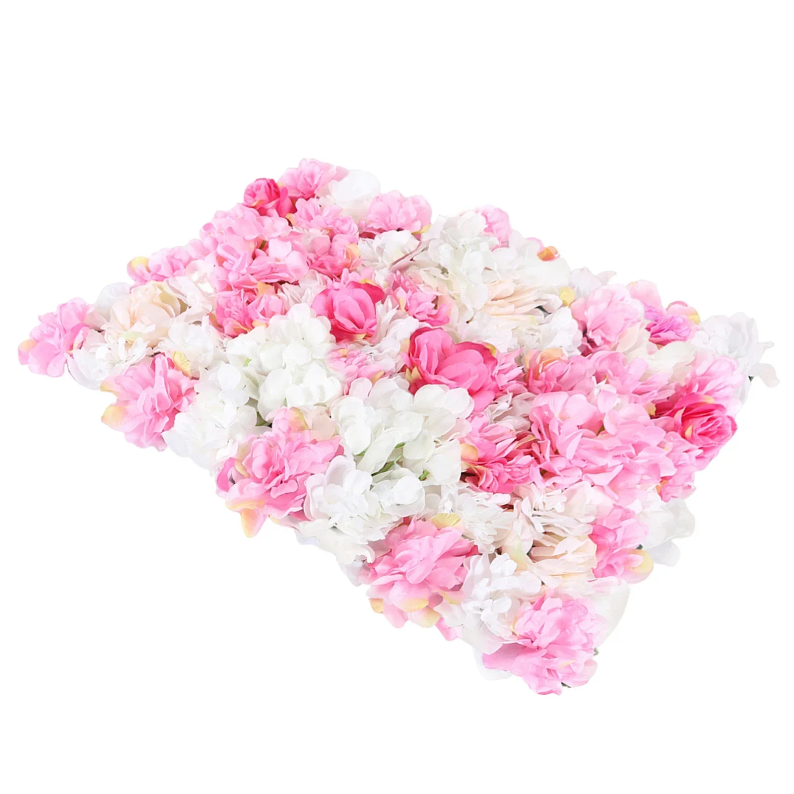 20PCS Artificial Fake Flower Wall Panel Velvet Hydrangea Rose Panel Wedding Venue Floral  Wall Decor 60*40cm