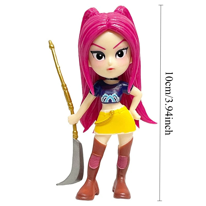 6 قطعة/المجموعة Kpop شيطان الصيادين نموذج لجسم لعبة بولي كلوريد الفينيل الكرتون الألعاب الأجهزة الطرفية مكتب الديكور جمع أرقام لعبة مجسمة للطفل #2