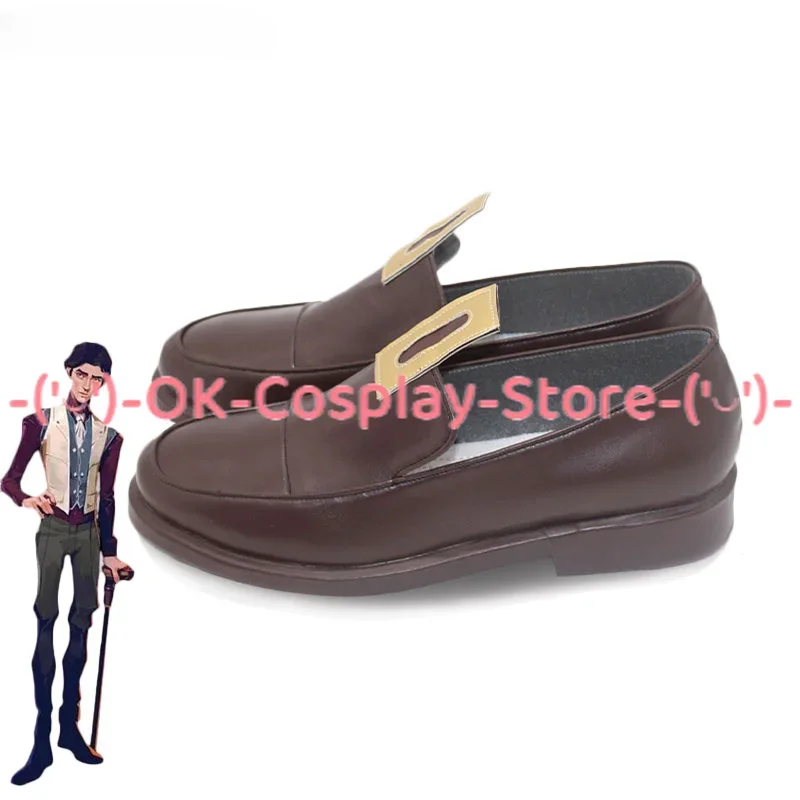 Victor Cosplay Shoes Arcane Cosplay Prop PU Leather Shoes Halloween Carnival Boots Custom Made