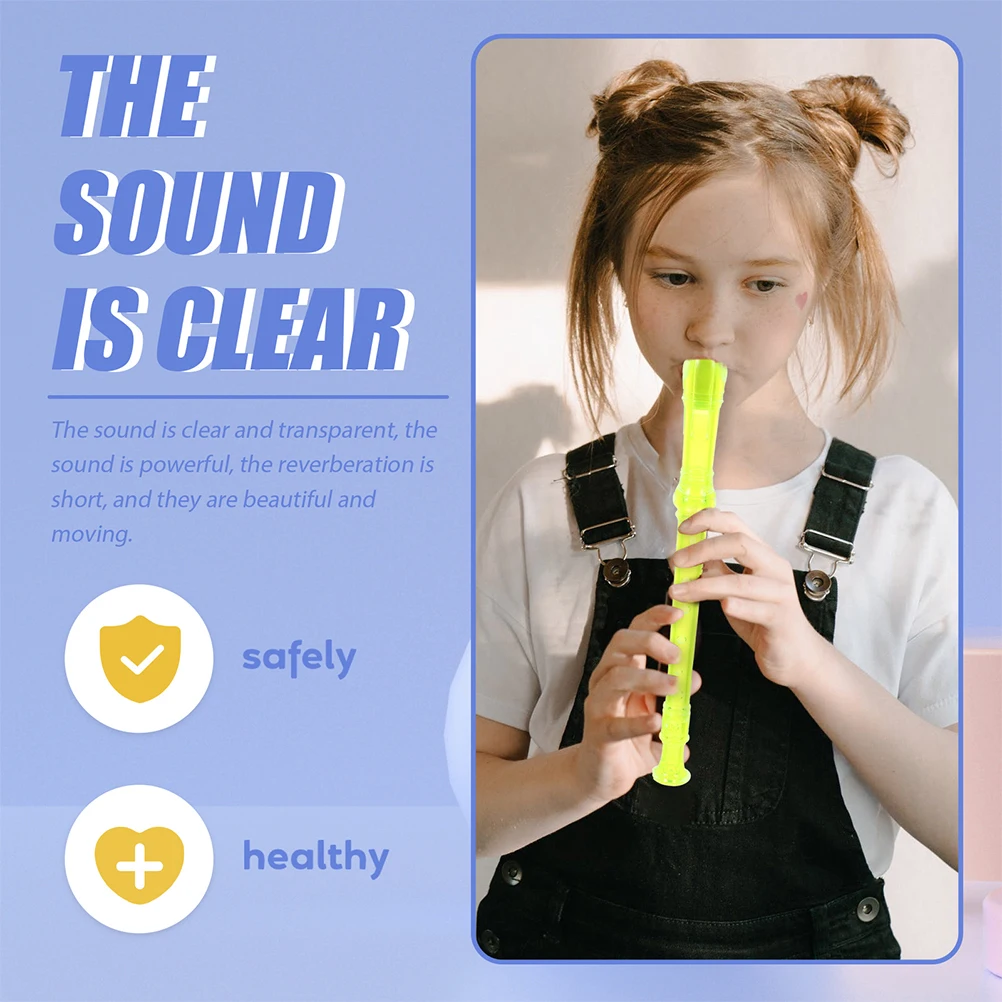

2 Pcs Beginner Clarinet Kids Musical Instruments Major Recorder for Yellow Flute Student